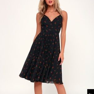Lulus Beautiful Love Floral Dress - Rosebud Wrap
